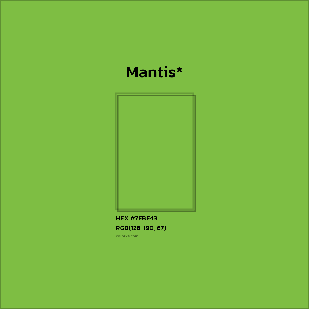 HEX #7EBE43 Color Name, Color Code, Palettes, Similar Paints, Images
