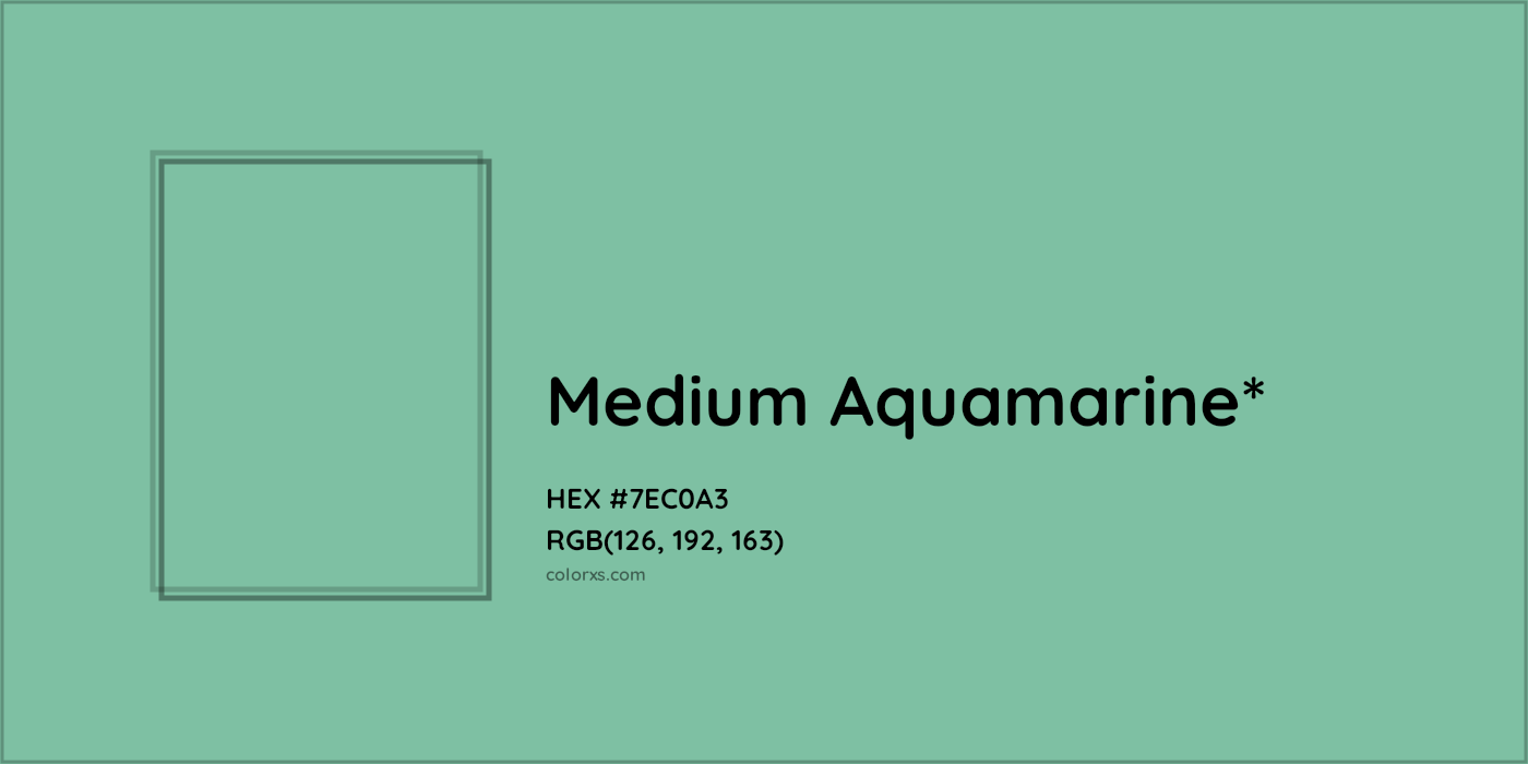 HEX #7EC0A3 Color Name, Color Code, Palettes, Similar Paints, Images