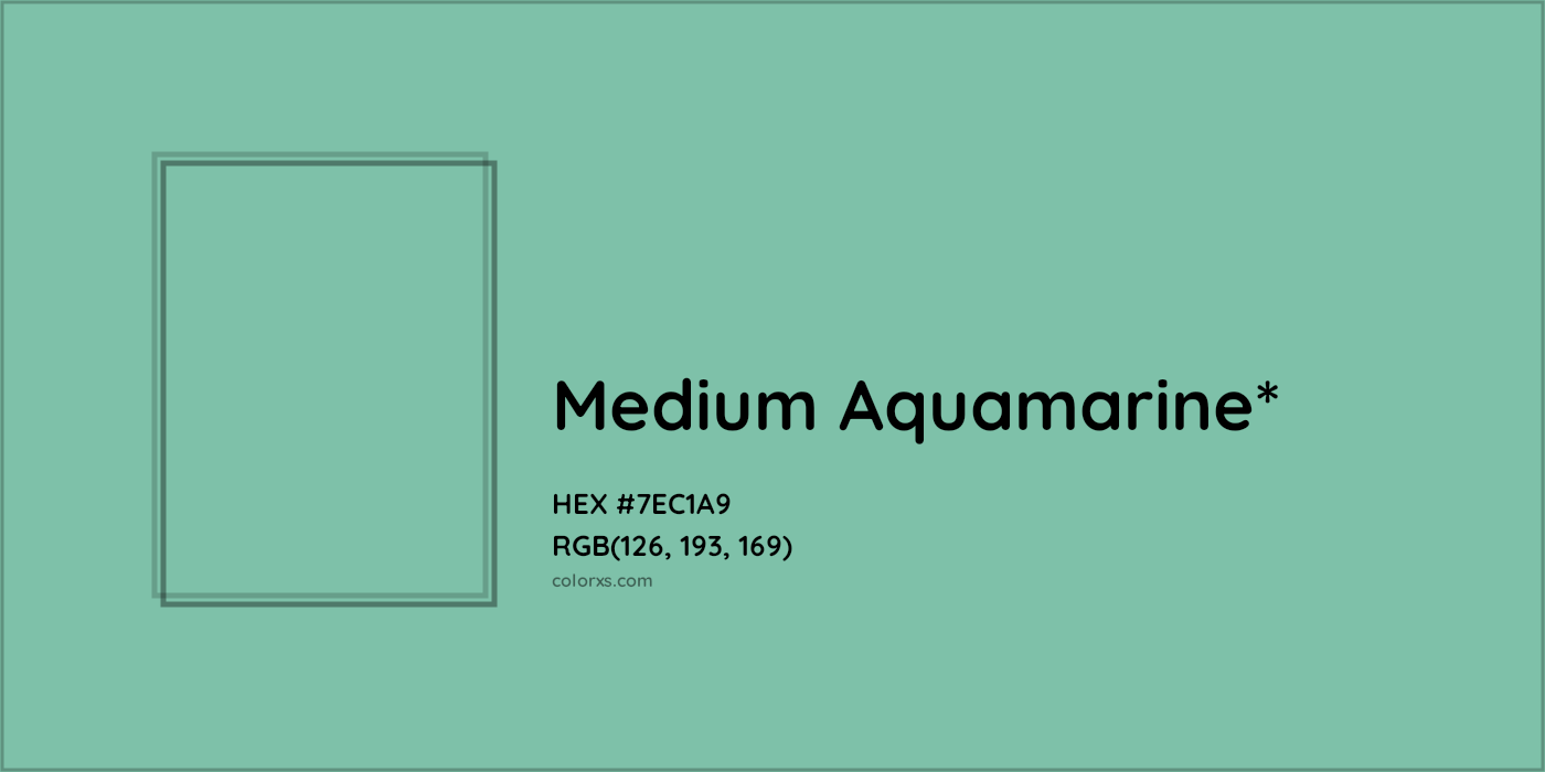 HEX #7EC1A9 Color Name, Color Code, Palettes, Similar Paints, Images
