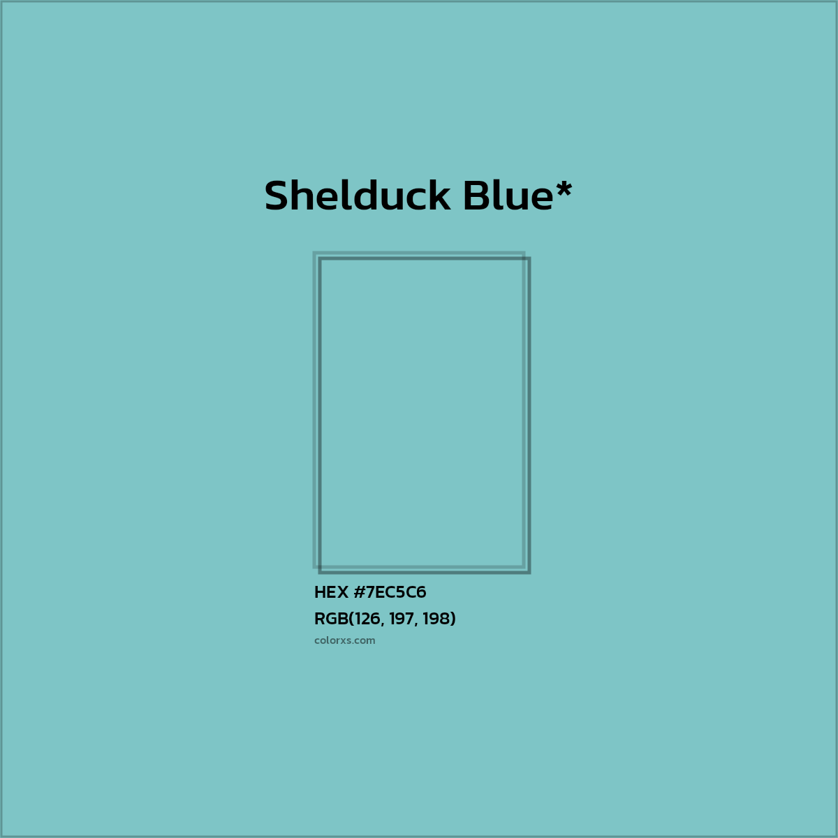 HEX #7EC5C6 Color Name, Color Code, Palettes, Similar Paints, Images