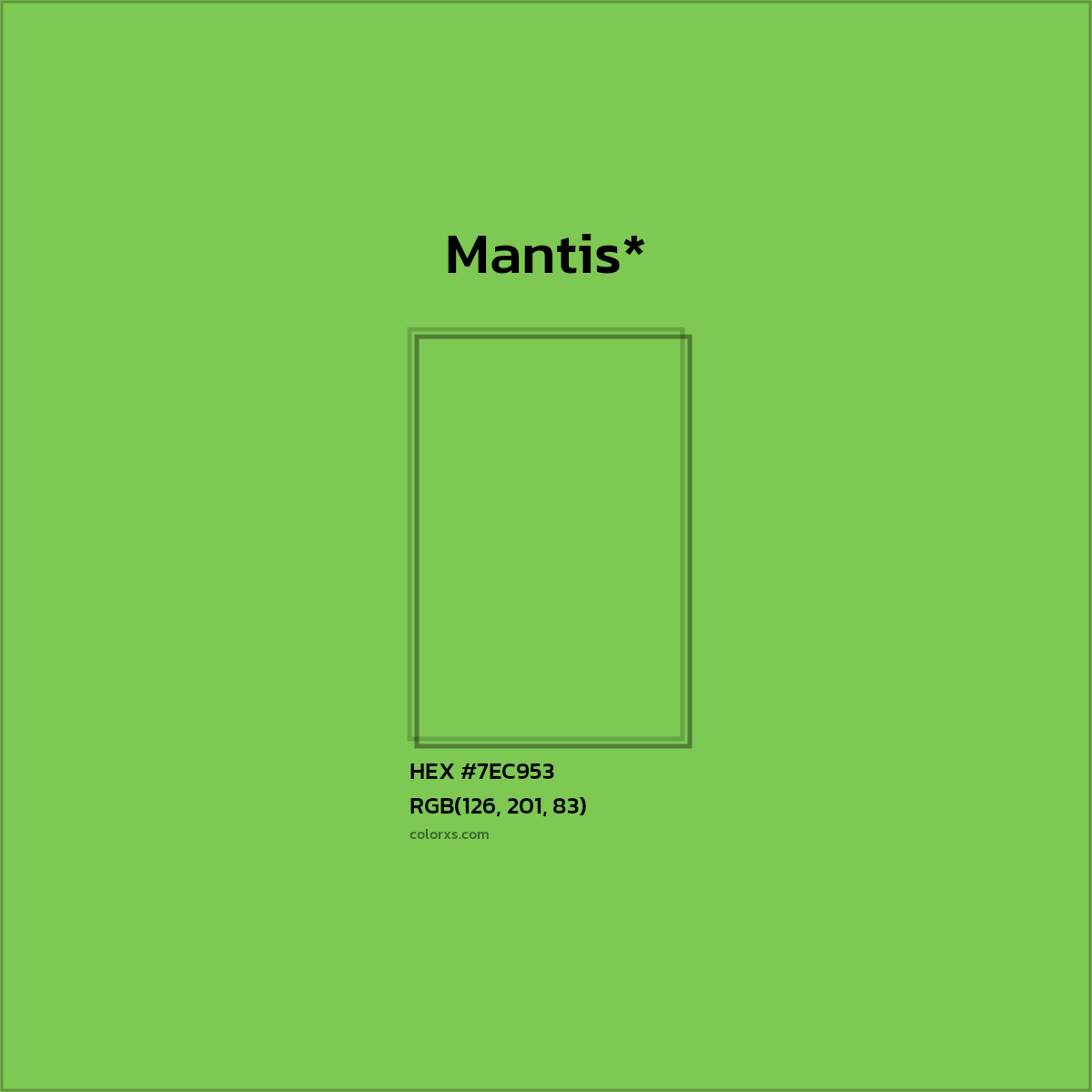 HEX #7EC953 Color Name, Color Code, Palettes, Similar Paints, Images