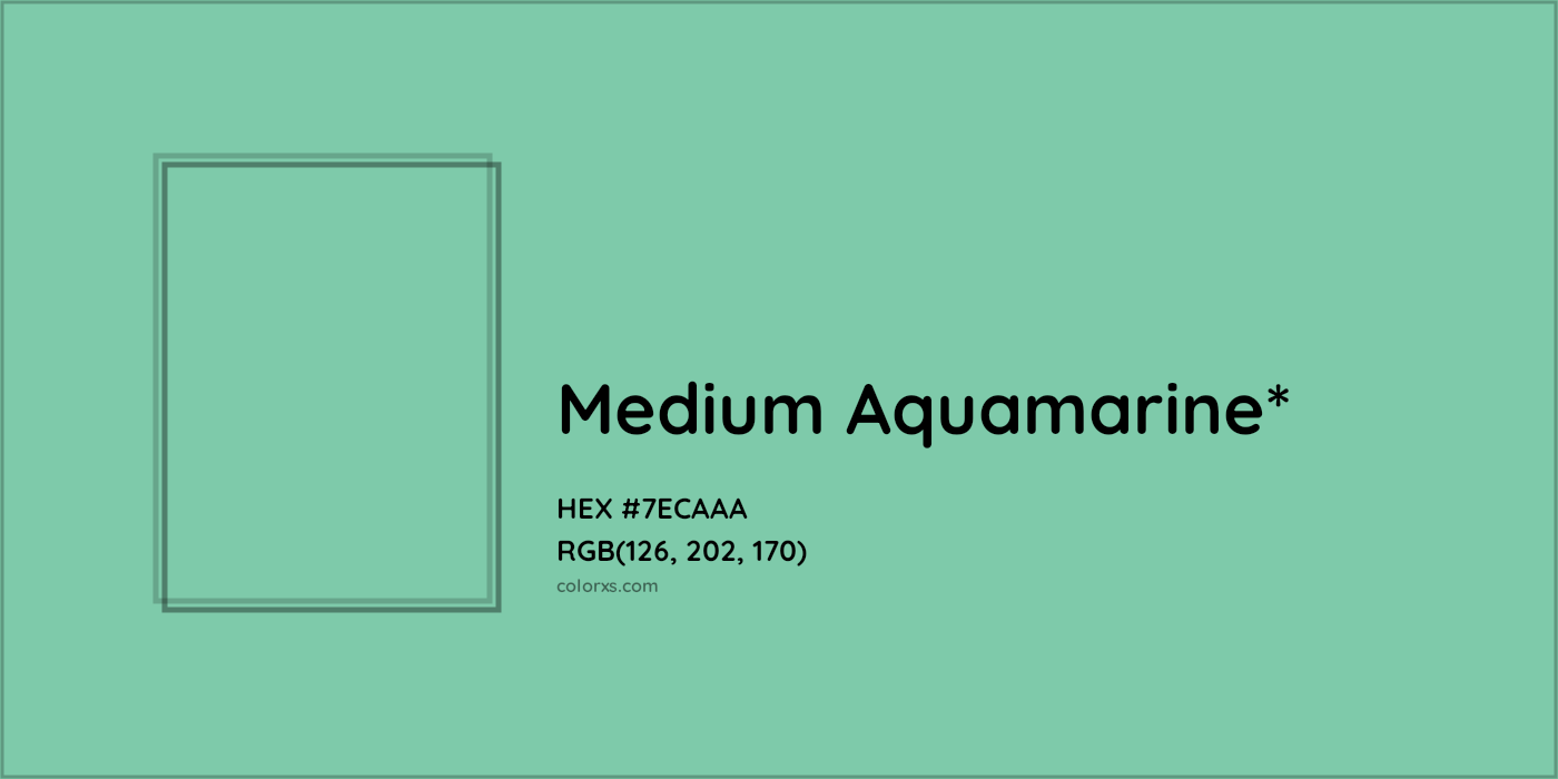 HEX #7ECAAA Color Name, Color Code, Palettes, Similar Paints, Images