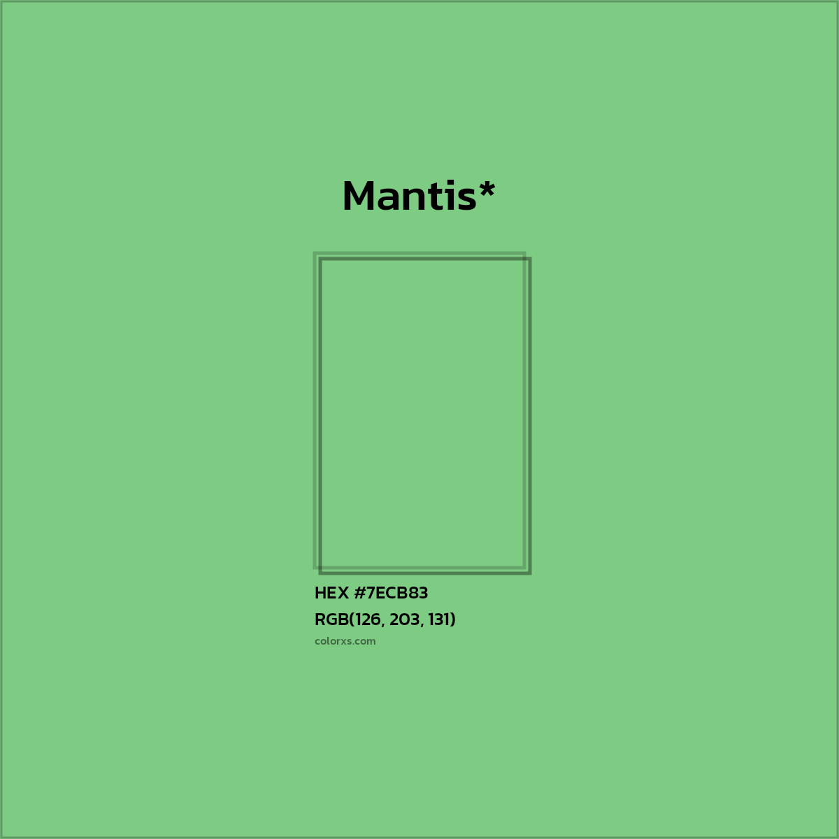 HEX #7ECB83 Color Name, Color Code, Palettes, Similar Paints, Images