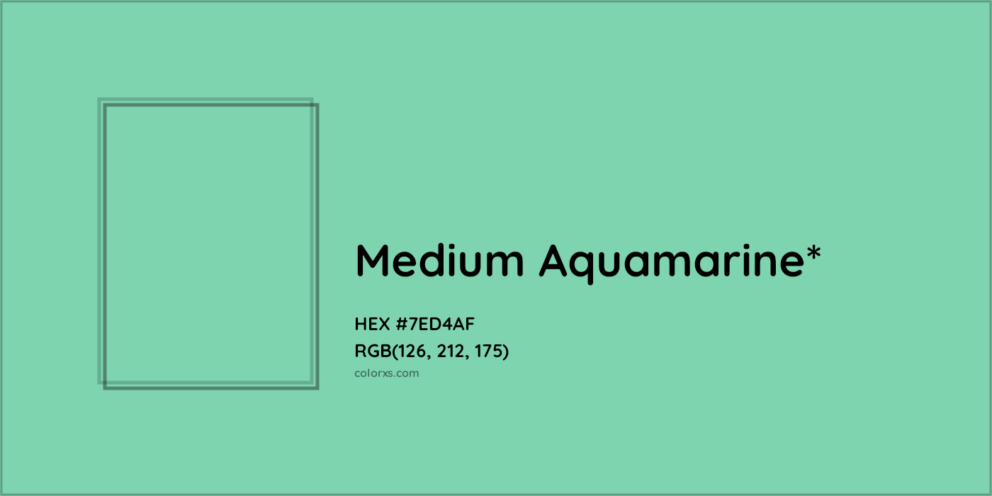 HEX #7ED4AF Color Name, Color Code, Palettes, Similar Paints, Images