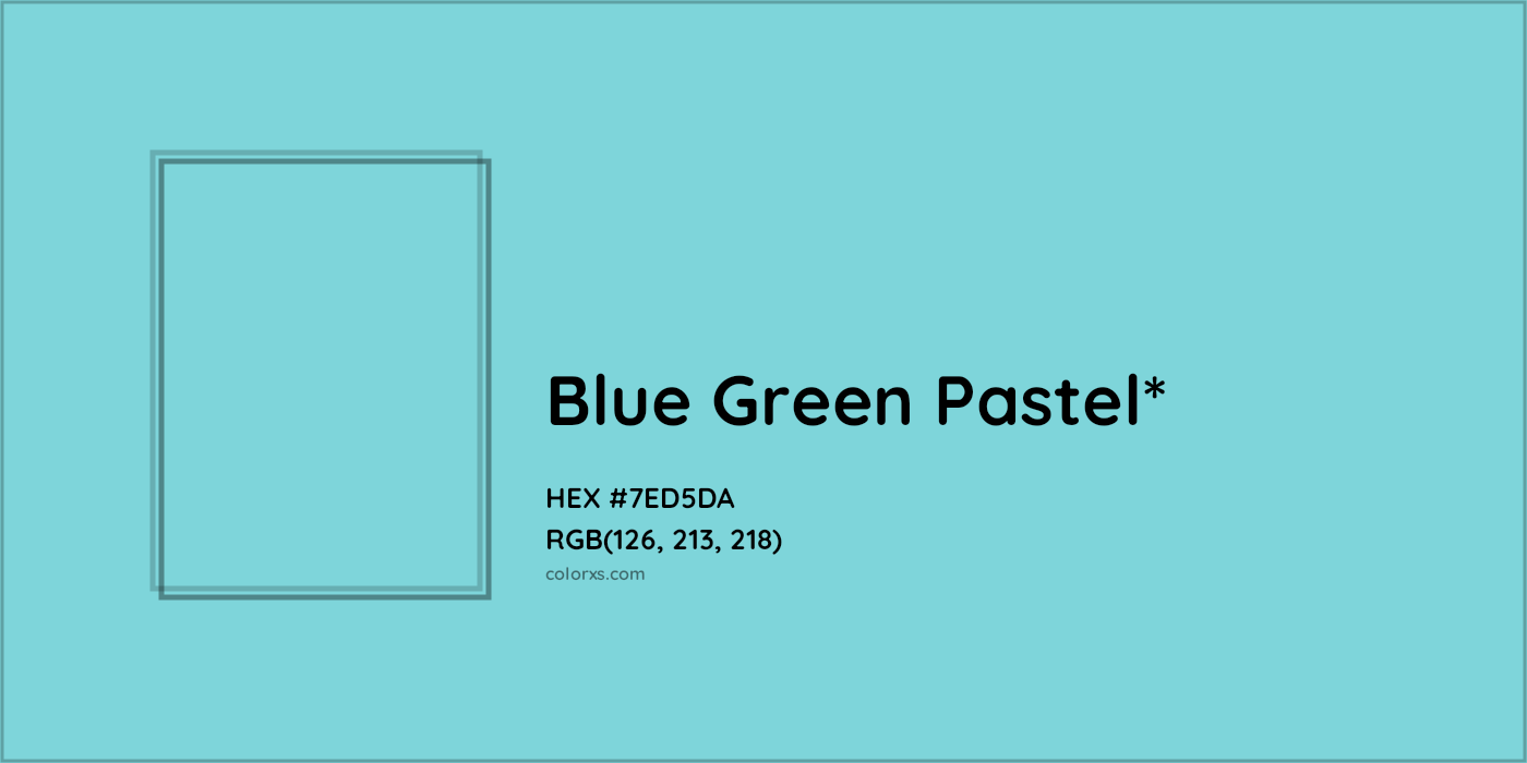 HEX #7ED5DA Color Name, Color Code, Palettes, Similar Paints, Images