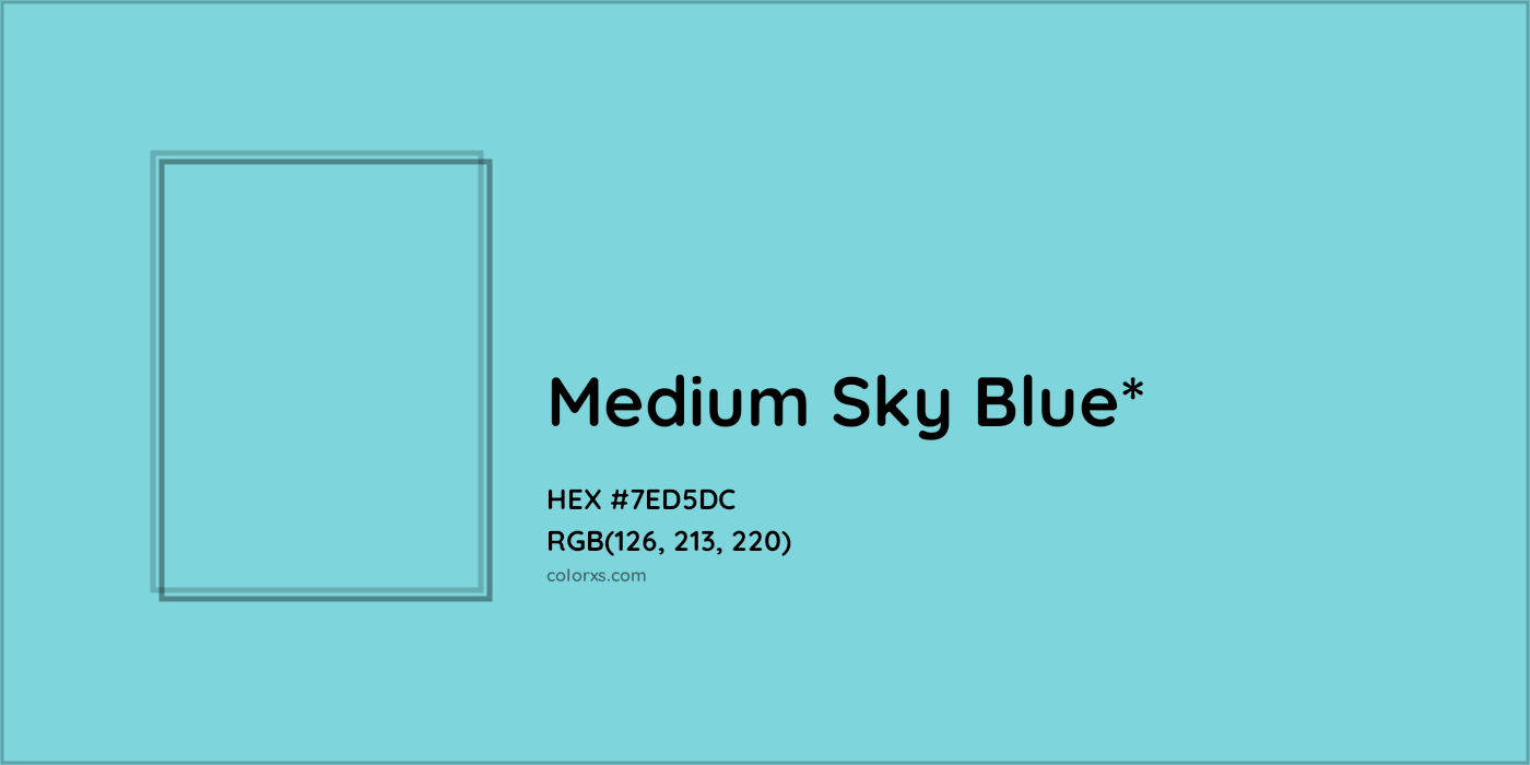 HEX #7ED5DC Color Name, Color Code, Palettes, Similar Paints, Images