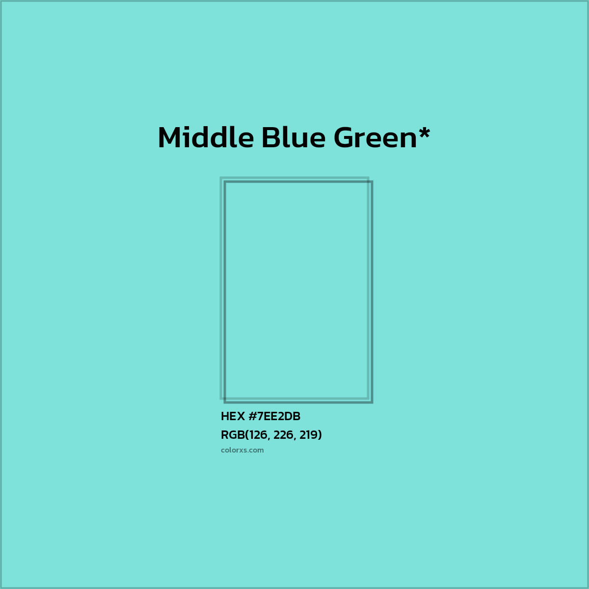 HEX #7EE2DB Color Name, Color Code, Palettes, Similar Paints, Images