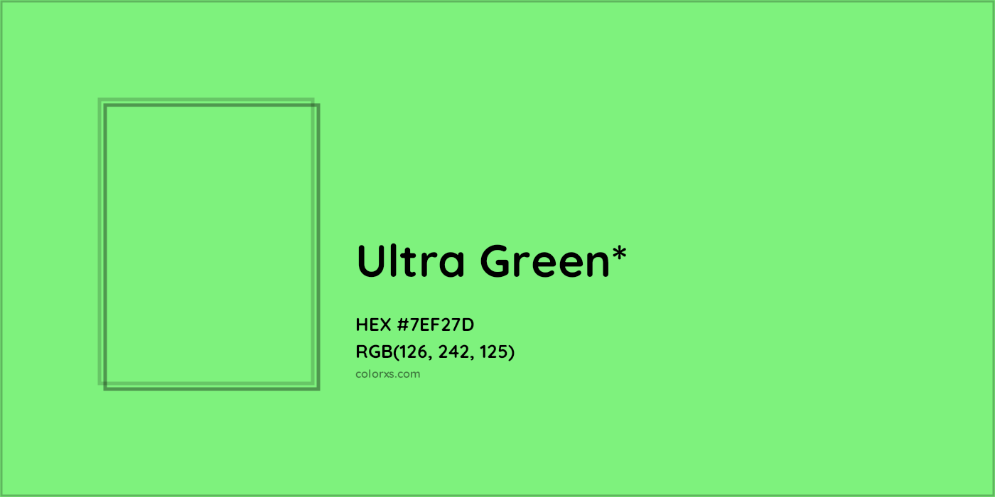 HEX #7EF27D Color Name, Color Code, Palettes, Similar Paints, Images