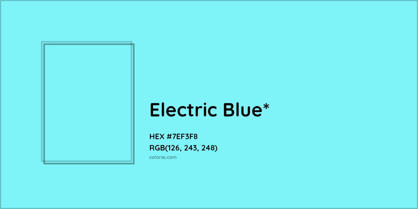 HEX #7EF3F8 Color Name, Color Code, Palettes, Similar Paints, Images