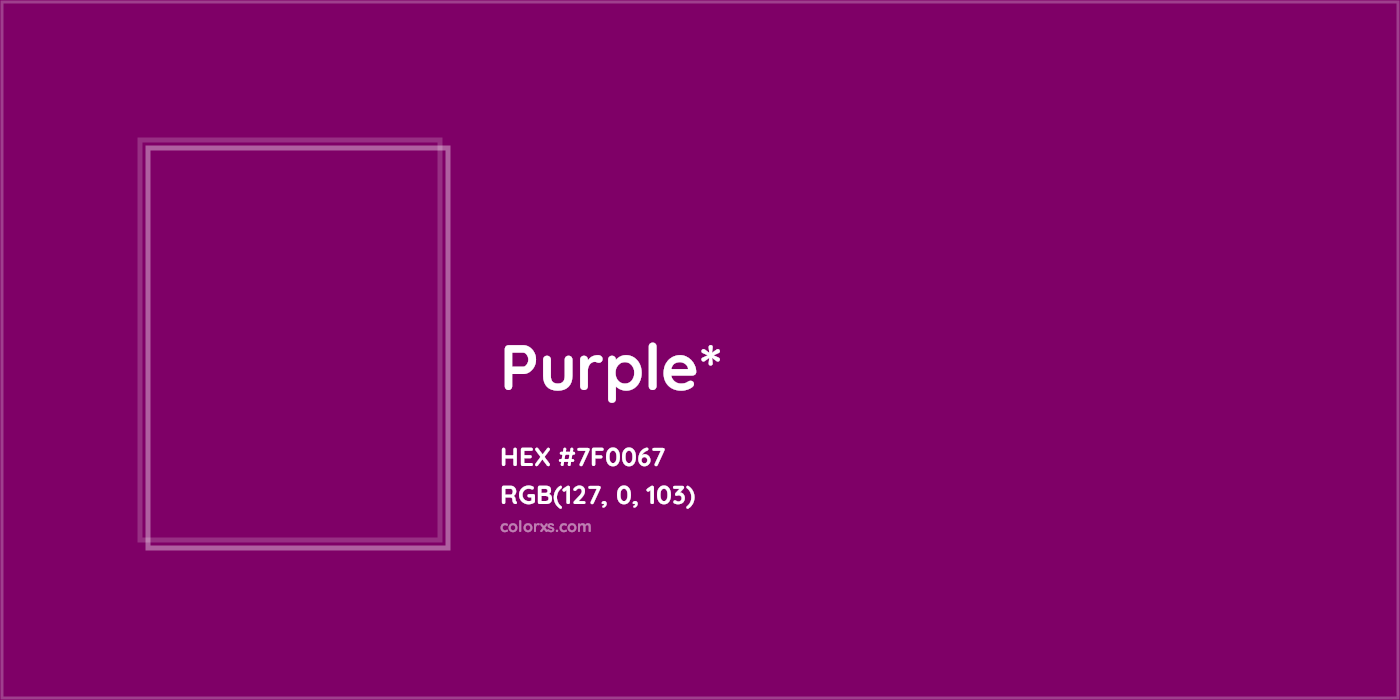 HEX #7F0067 Color Name, Color Code, Palettes, Similar Paints, Images