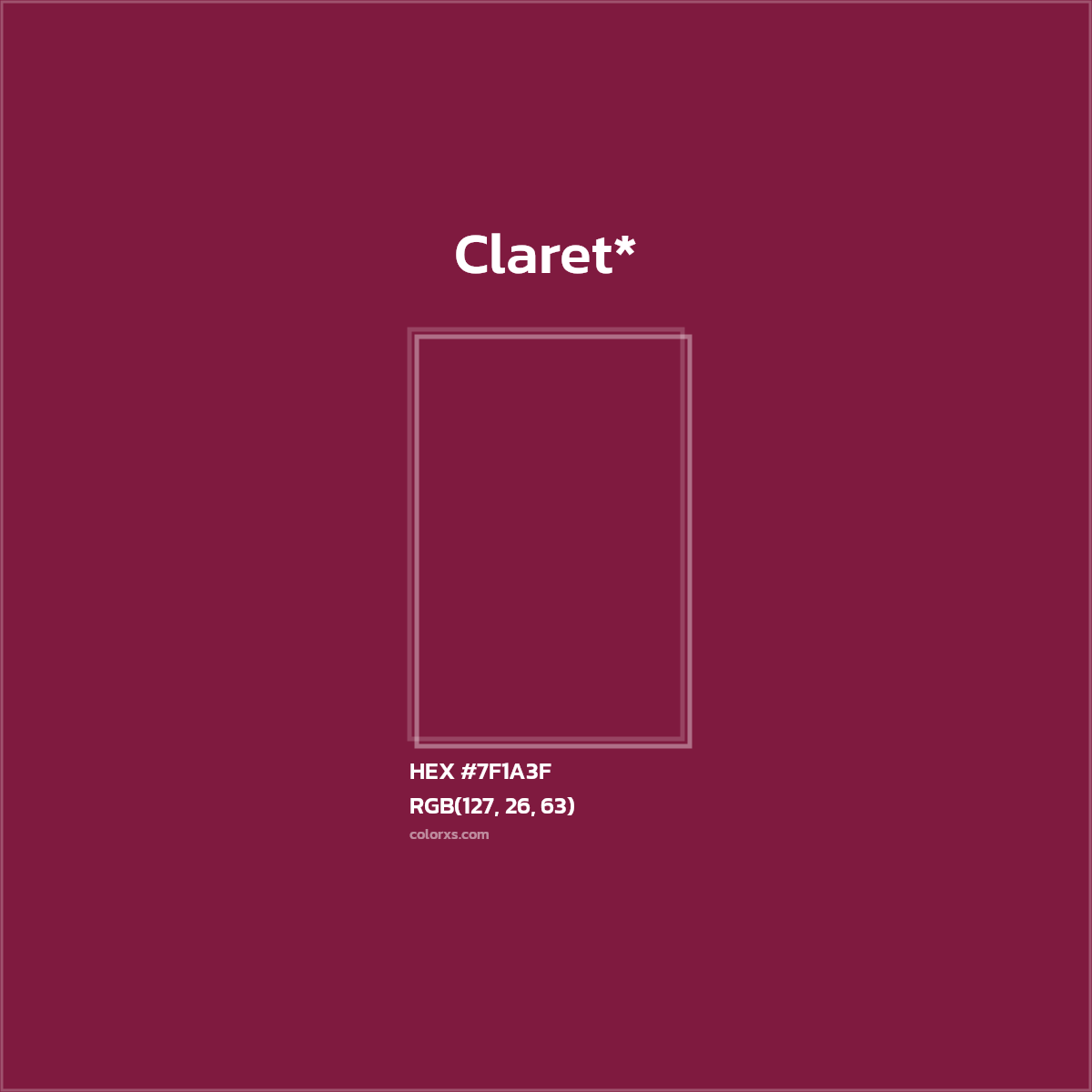 HEX #7F1A3F Color Name, Color Code, Palettes, Similar Paints, Images