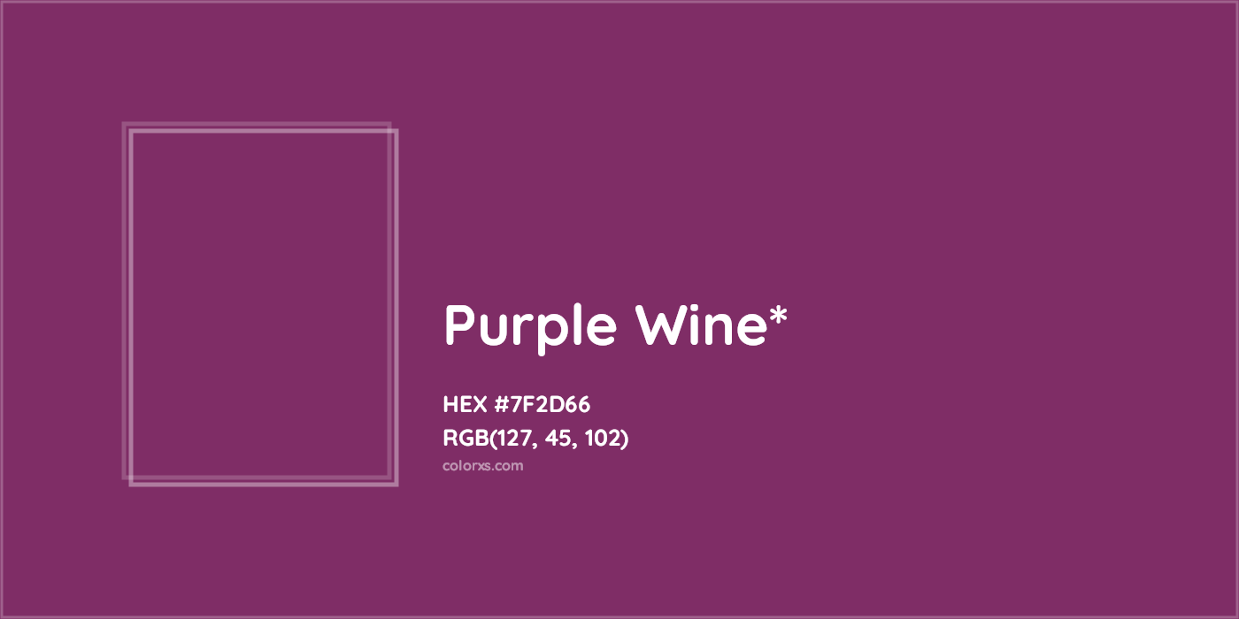 HEX #7F2D66 Color Name, Color Code, Palettes, Similar Paints, Images