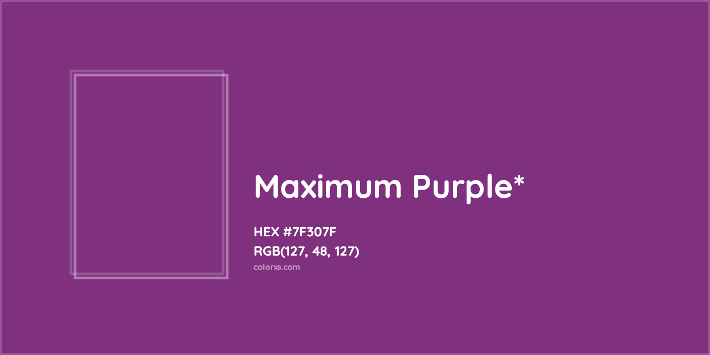 HEX #7F307F Color Name, Color Code, Palettes, Similar Paints, Images
