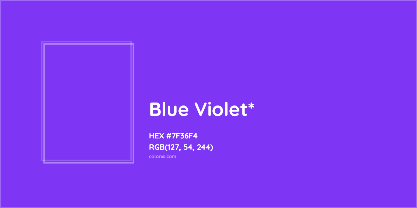 HEX #7F36F4 Color Name, Color Code, Palettes, Similar Paints, Images