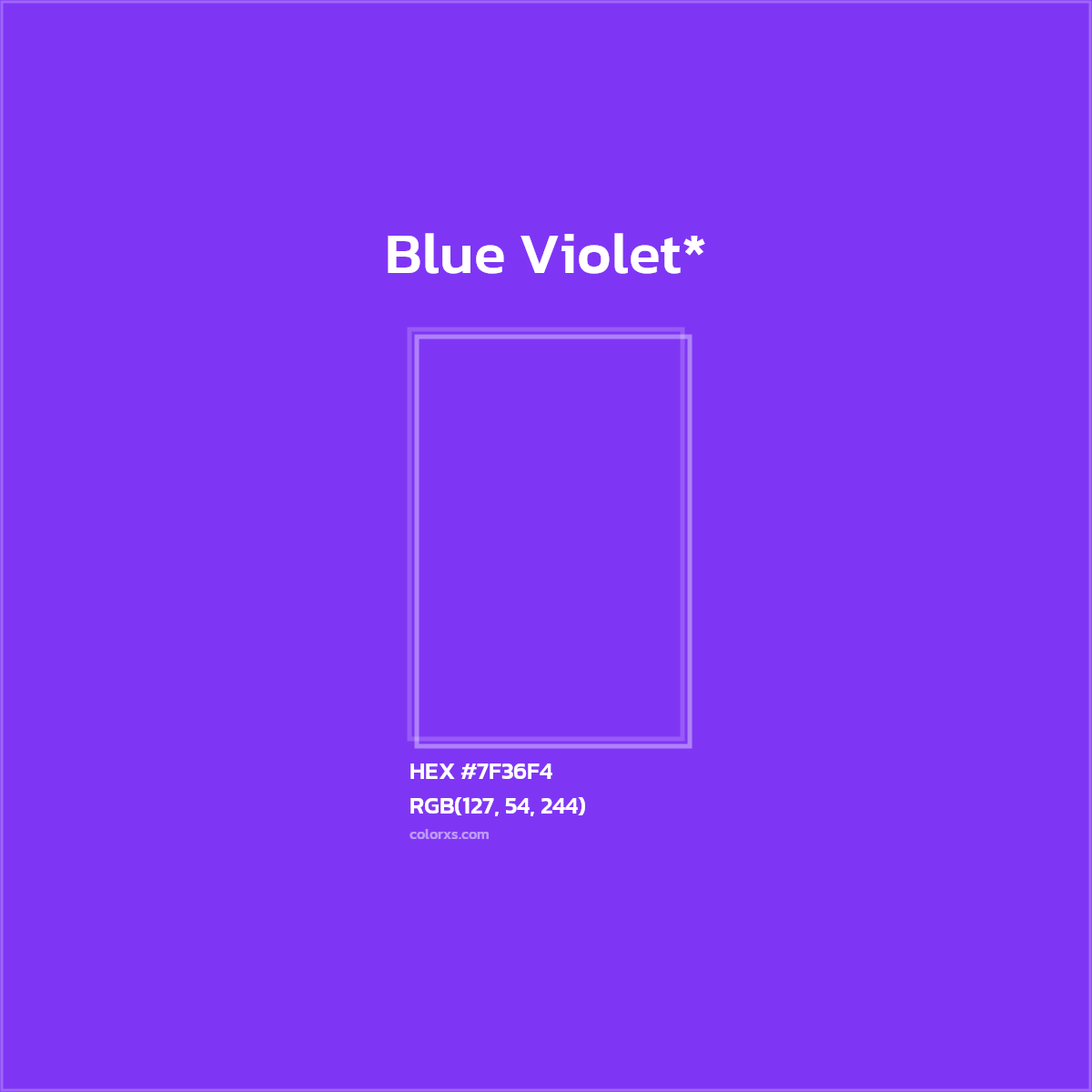 HEX #7F36F4 Color Name, Color Code, Palettes, Similar Paints, Images