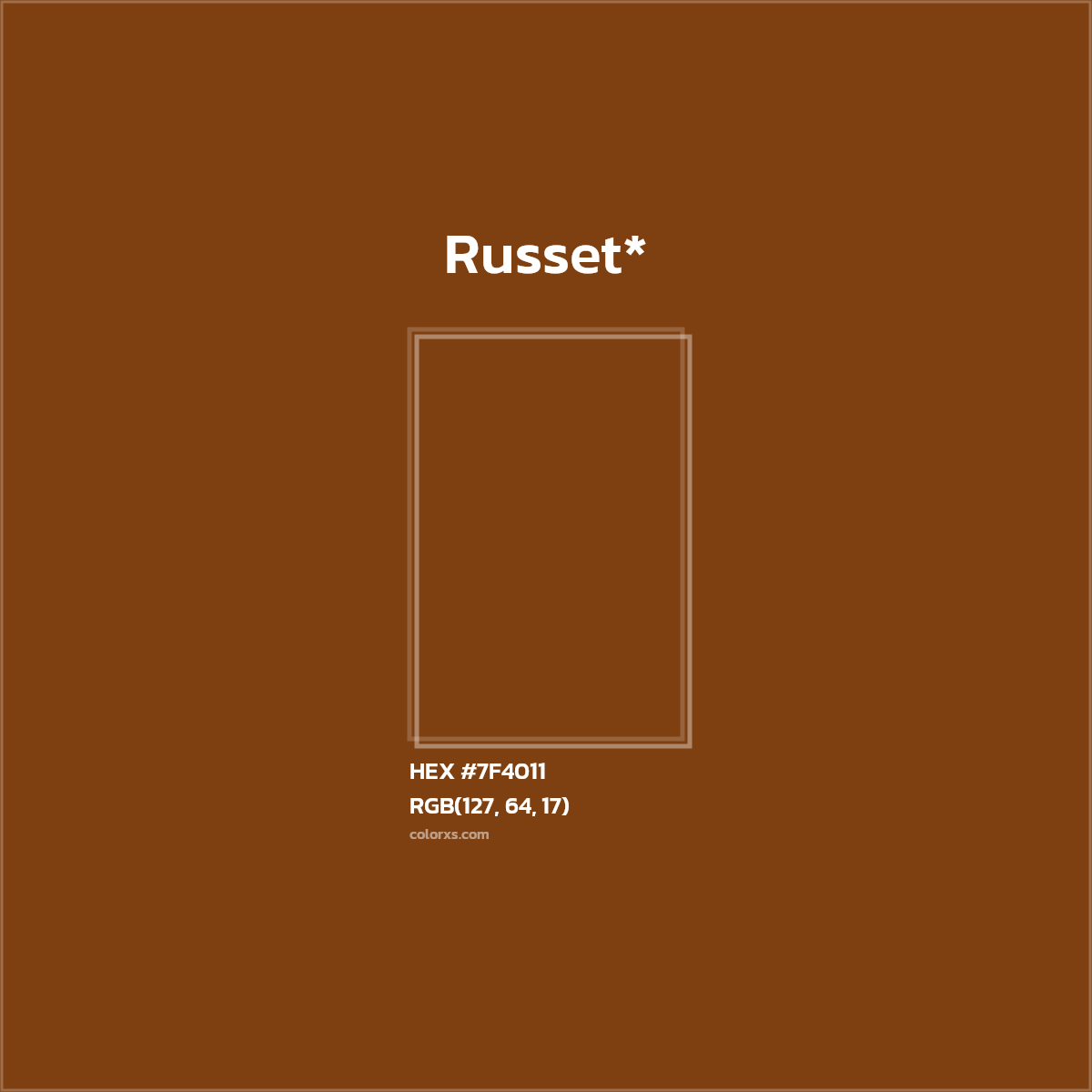 HEX #7F4011 Color Name, Color Code, Palettes, Similar Paints, Images