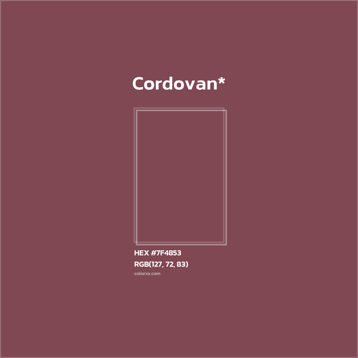 HEX #7F4853 Color Name, Color Code, Palettes, Similar Paints, Images