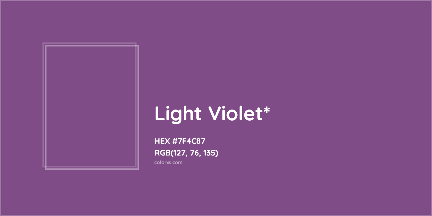 HEX #7F4C87 Color Name, Color Code, Palettes, Similar Paints, Images
