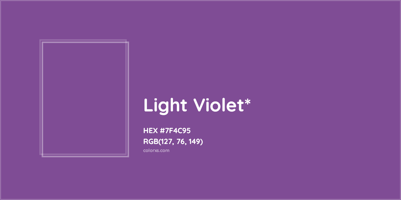 HEX #7F4C95 Color Name, Color Code, Palettes, Similar Paints, Images