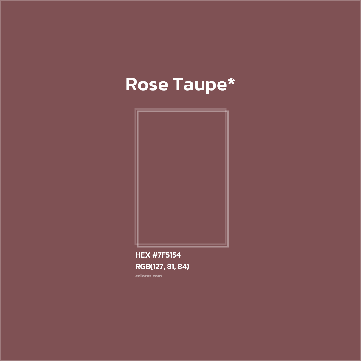 HEX #7F5154 Color Name, Color Code, Palettes, Similar Paints, Images