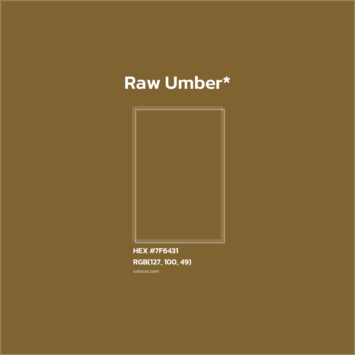 HEX #7F6431 Color Name, Color Code, Palettes, Similar Paints, Images