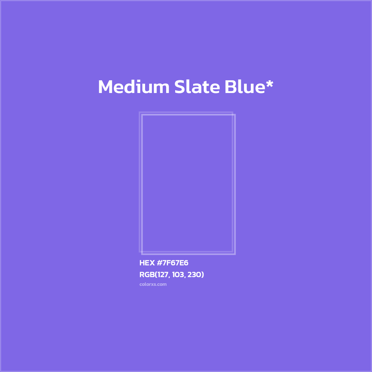 HEX #7F67E6 Color Name, Color Code, Palettes, Similar Paints, Images