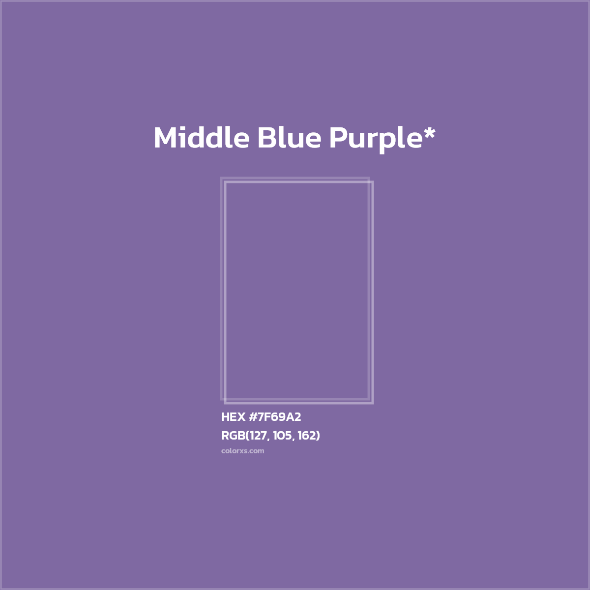 HEX #7F69A2 Color Name, Color Code, Palettes, Similar Paints, Images