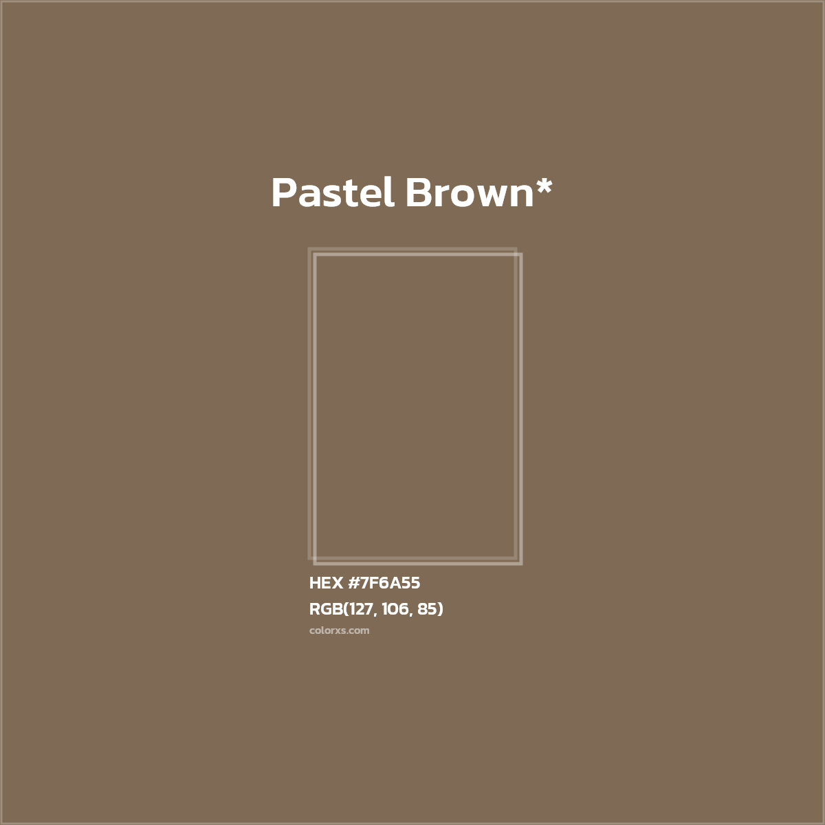 HEX #7F6A55 Color Name, Color Code, Palettes, Similar Paints, Images