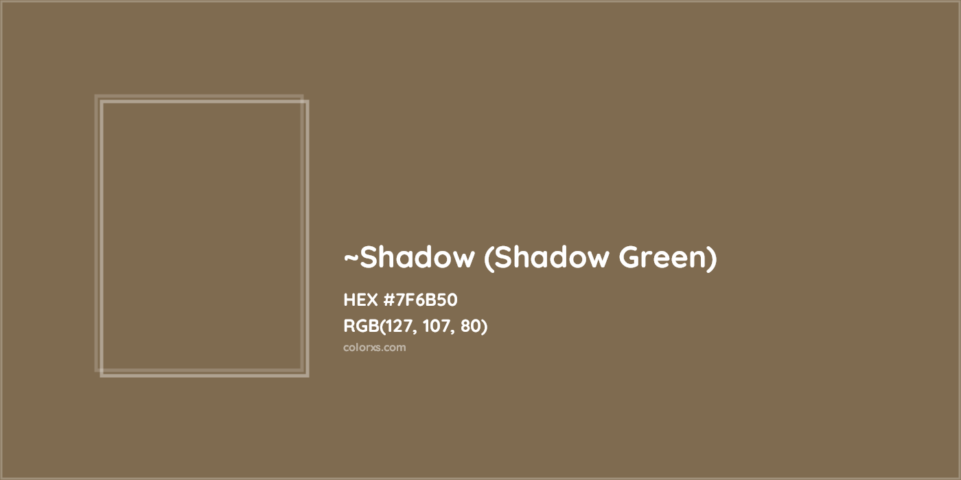 HEX #7F6B50 Color Name, Color Code, Palettes, Similar Paints, Images