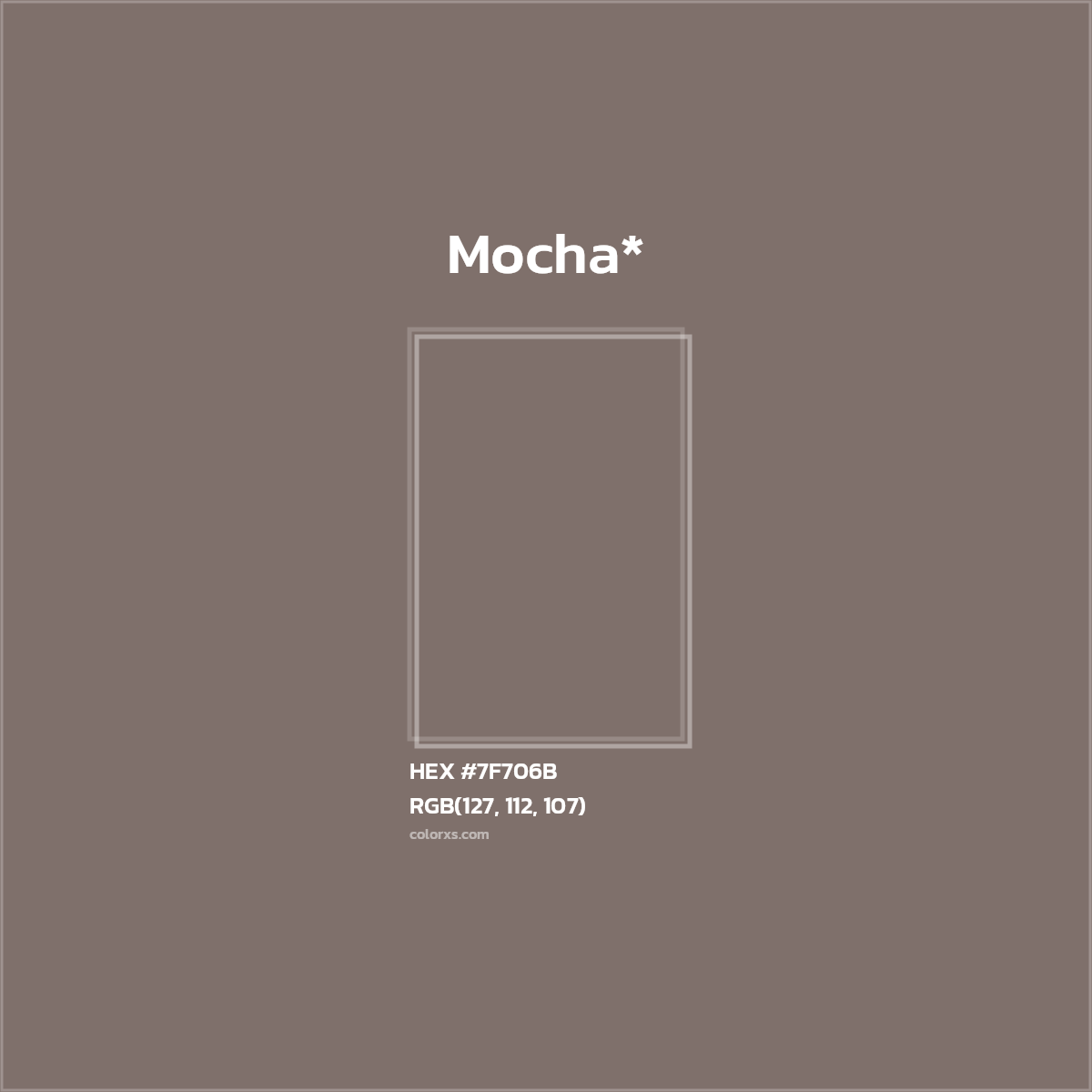 HEX #7F706B Color Name, Color Code, Palettes, Similar Paints, Images