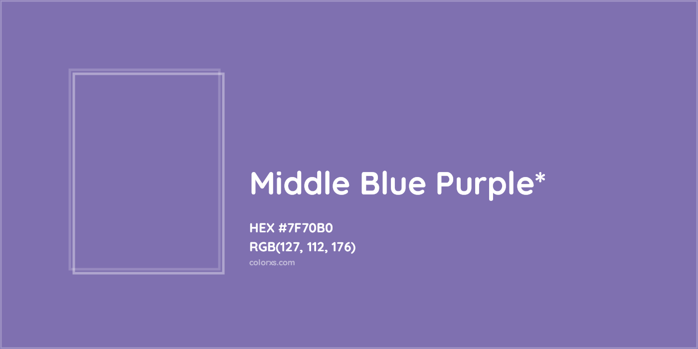 HEX #7F70B0 Color Name, Color Code, Palettes, Similar Paints, Images