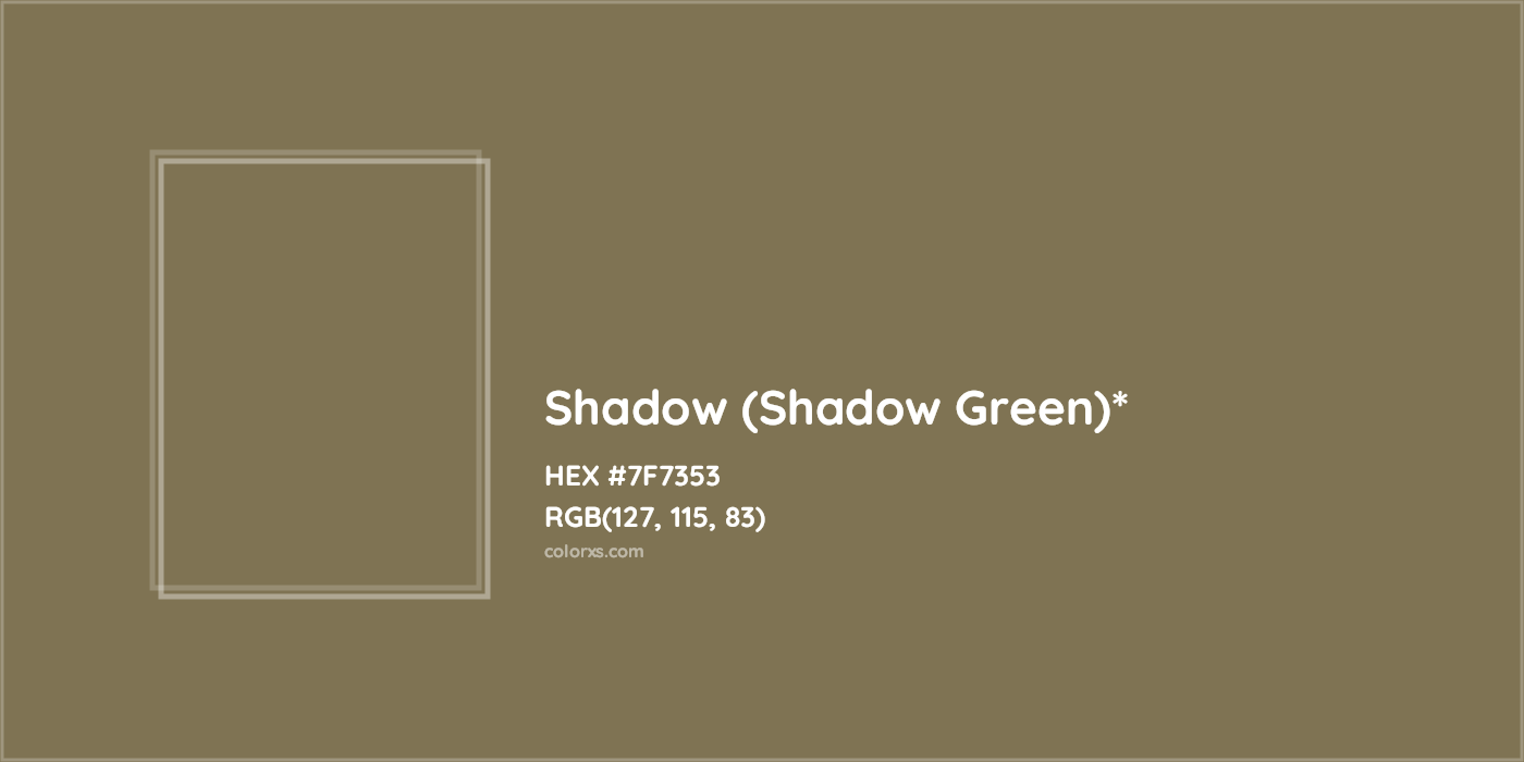 HEX #7F7353 Color Name, Color Code, Palettes, Similar Paints, Images