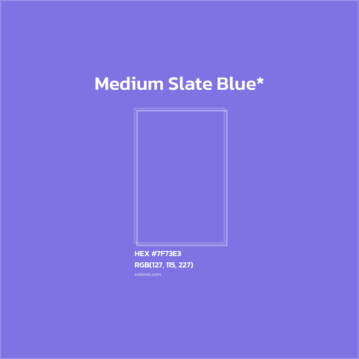 HEX #7F73E3 Color Name, Color Code, Palettes, Similar Paints, Images