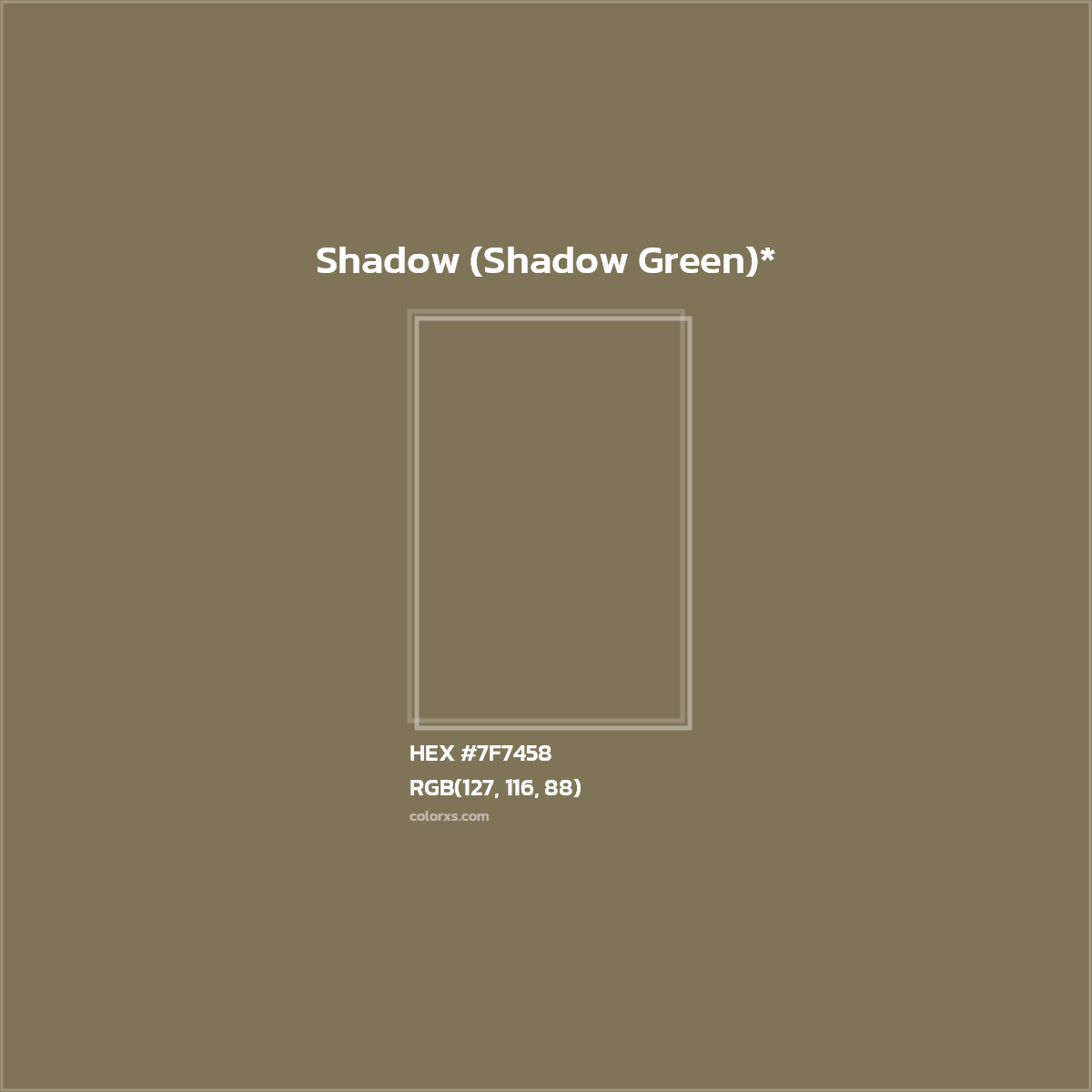 HEX #7F7458 Color Name, Color Code, Palettes, Similar Paints, Images