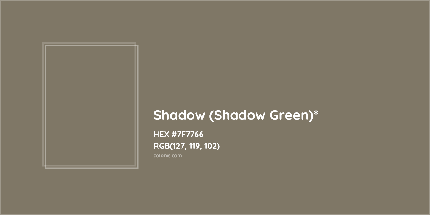 HEX #7F7766 Color Name, Color Code, Palettes, Similar Paints, Images