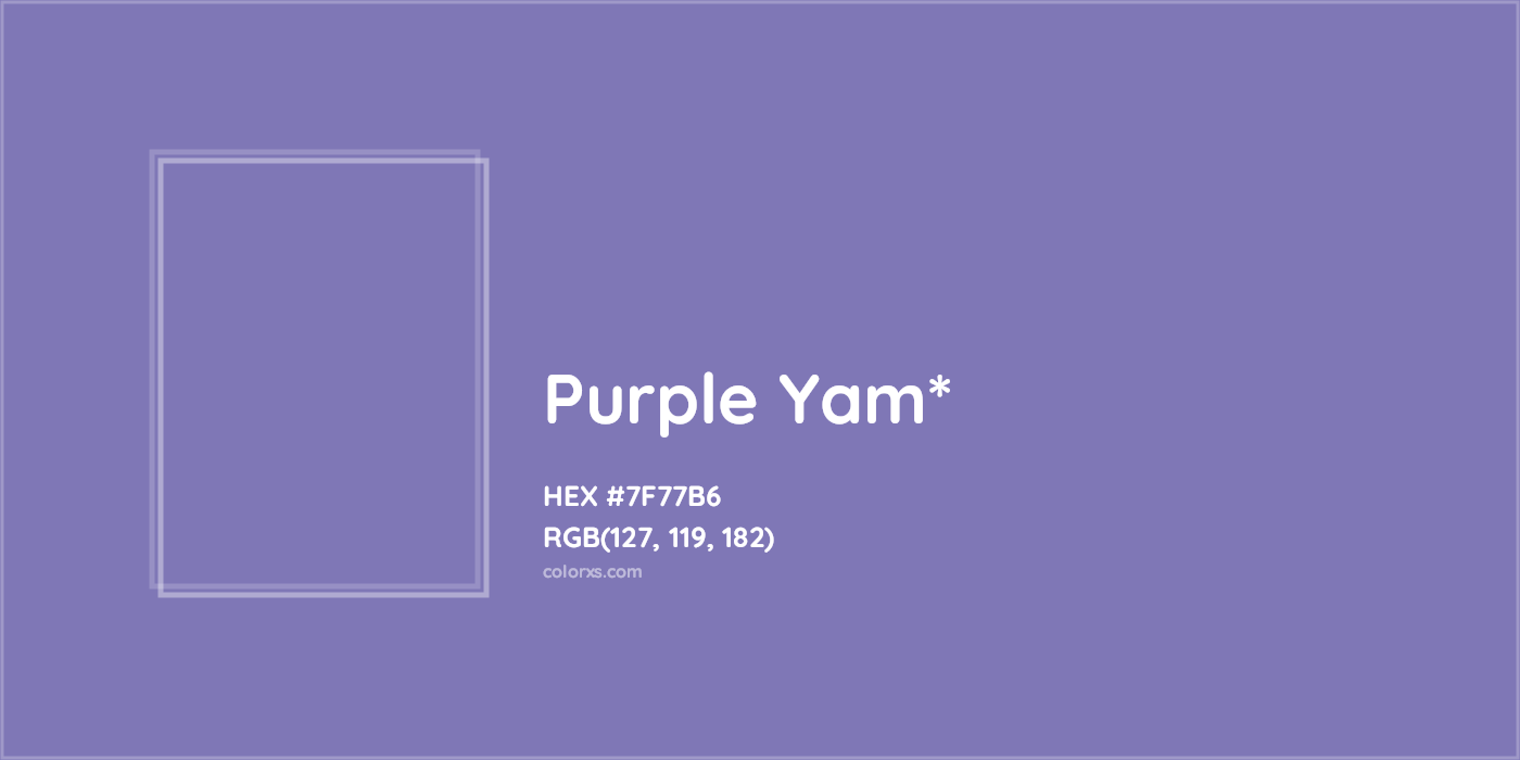 HEX #7F77B6 Color Name, Color Code, Palettes, Similar Paints, Images