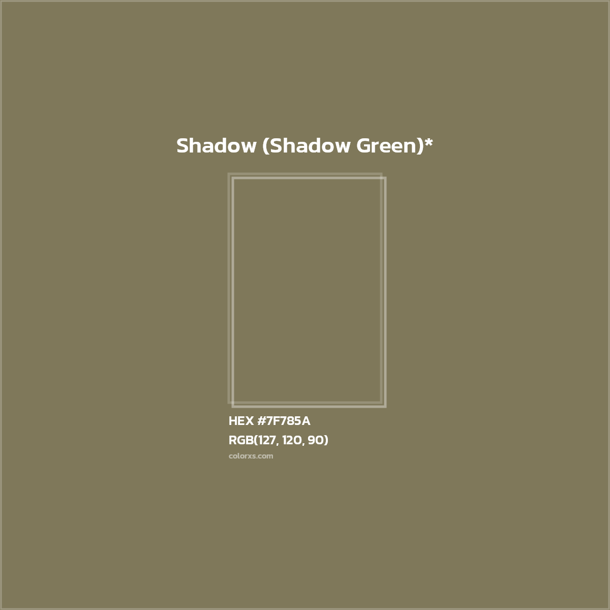 HEX #7F785A Color Name, Color Code, Palettes, Similar Paints, Images