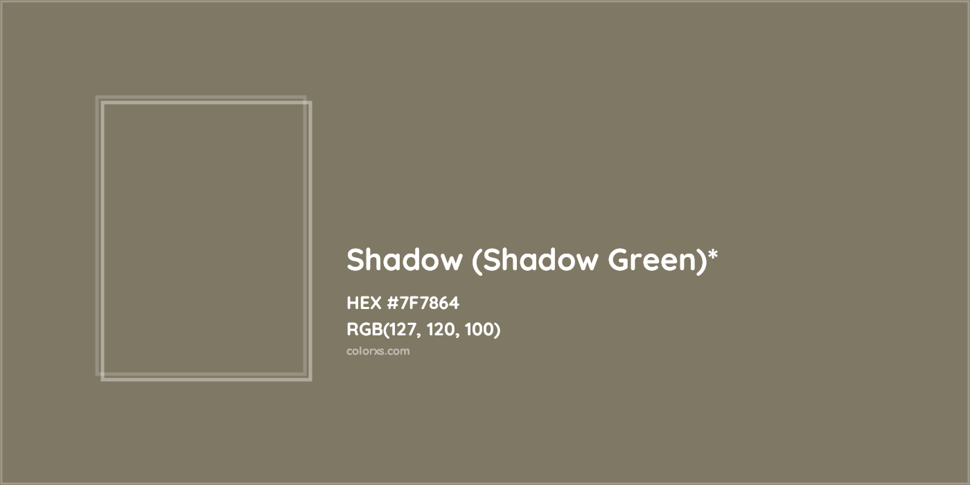 HEX #7F7864 Color Name, Color Code, Palettes, Similar Paints, Images