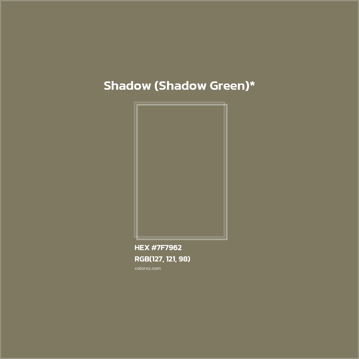 HEX #7F7962 Color Name, Color Code, Palettes, Similar Paints, Images