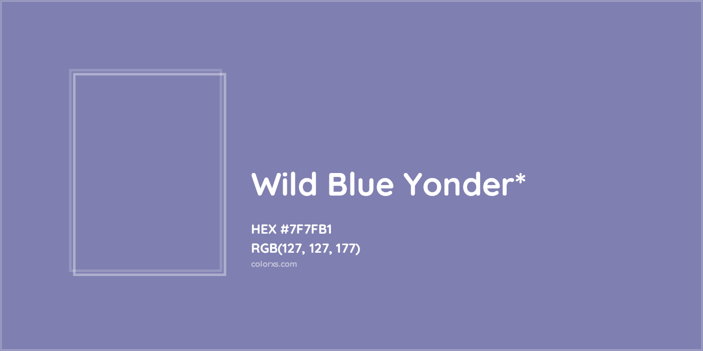 HEX #7F7FB1 Color Name, Color Code, Palettes, Similar Paints, Images
