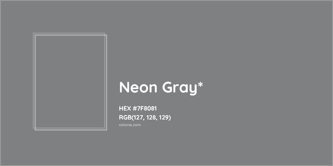 HEX #7F8081 Color Name, Color Code, Palettes, Similar Paints, Images