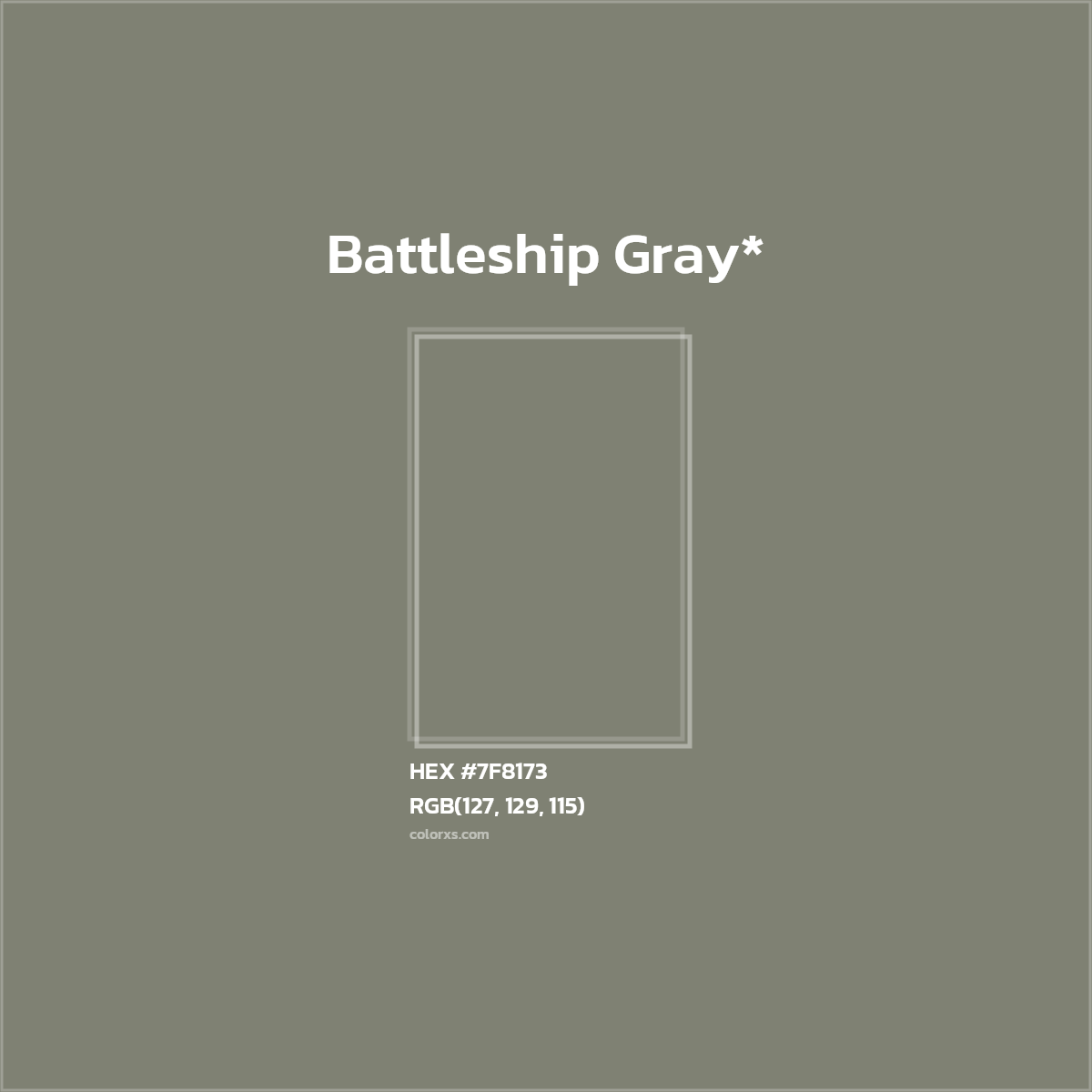 HEX #7F8173 Color Name, Color Code, Palettes, Similar Paints, Images