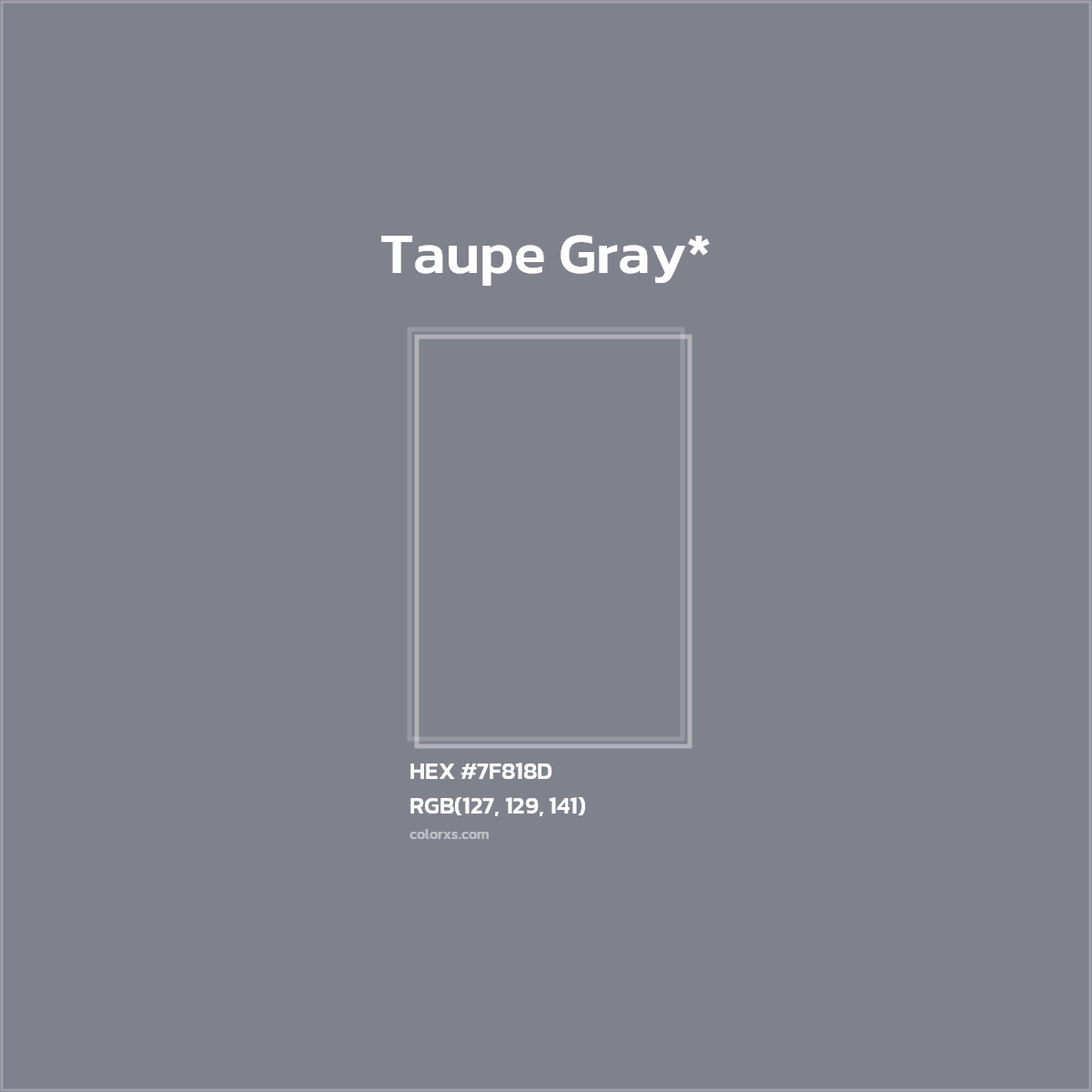 HEX #7F818D Color Name, Color Code, Palettes, Similar Paints, Images