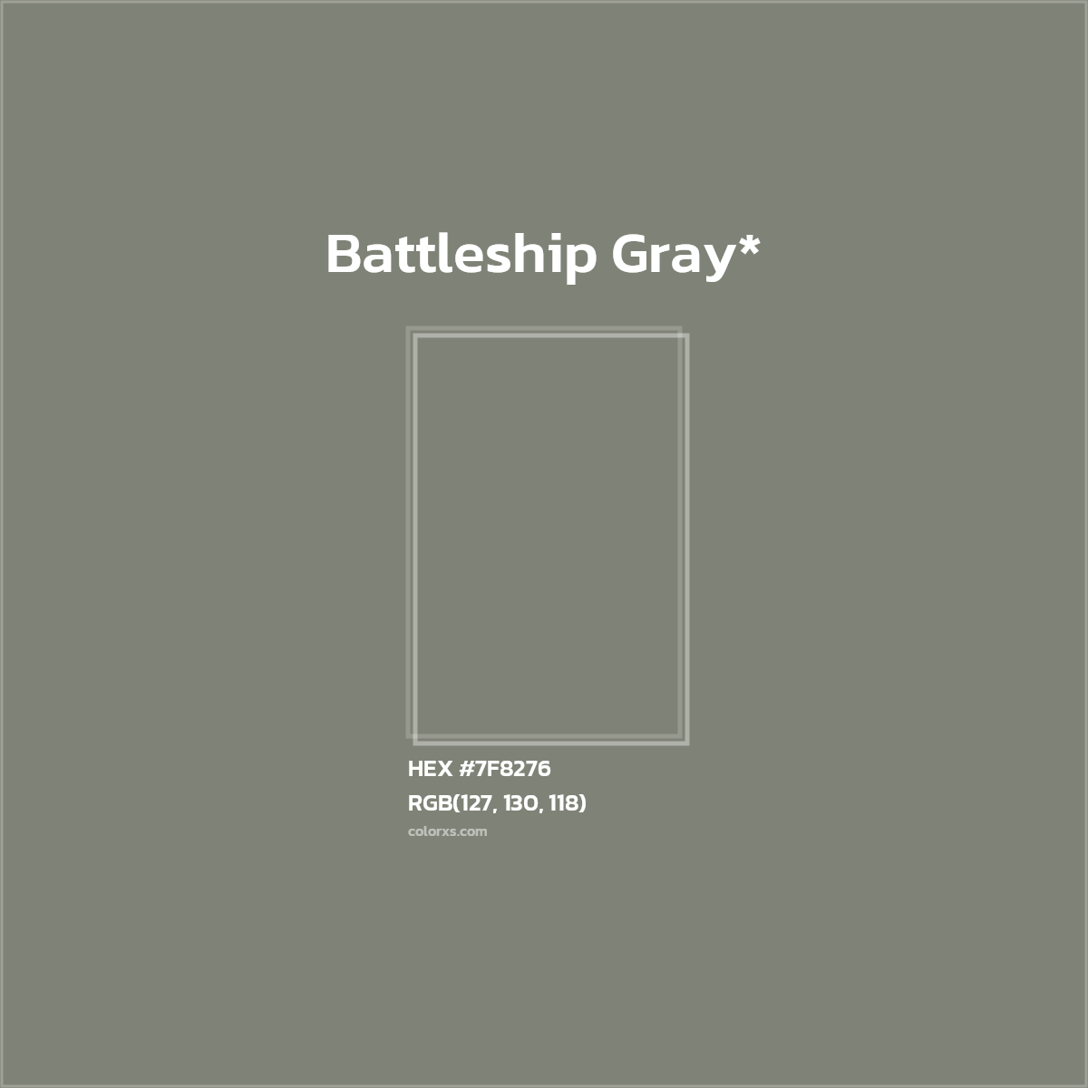 HEX #7F8276 Color Name, Color Code, Palettes, Similar Paints, Images