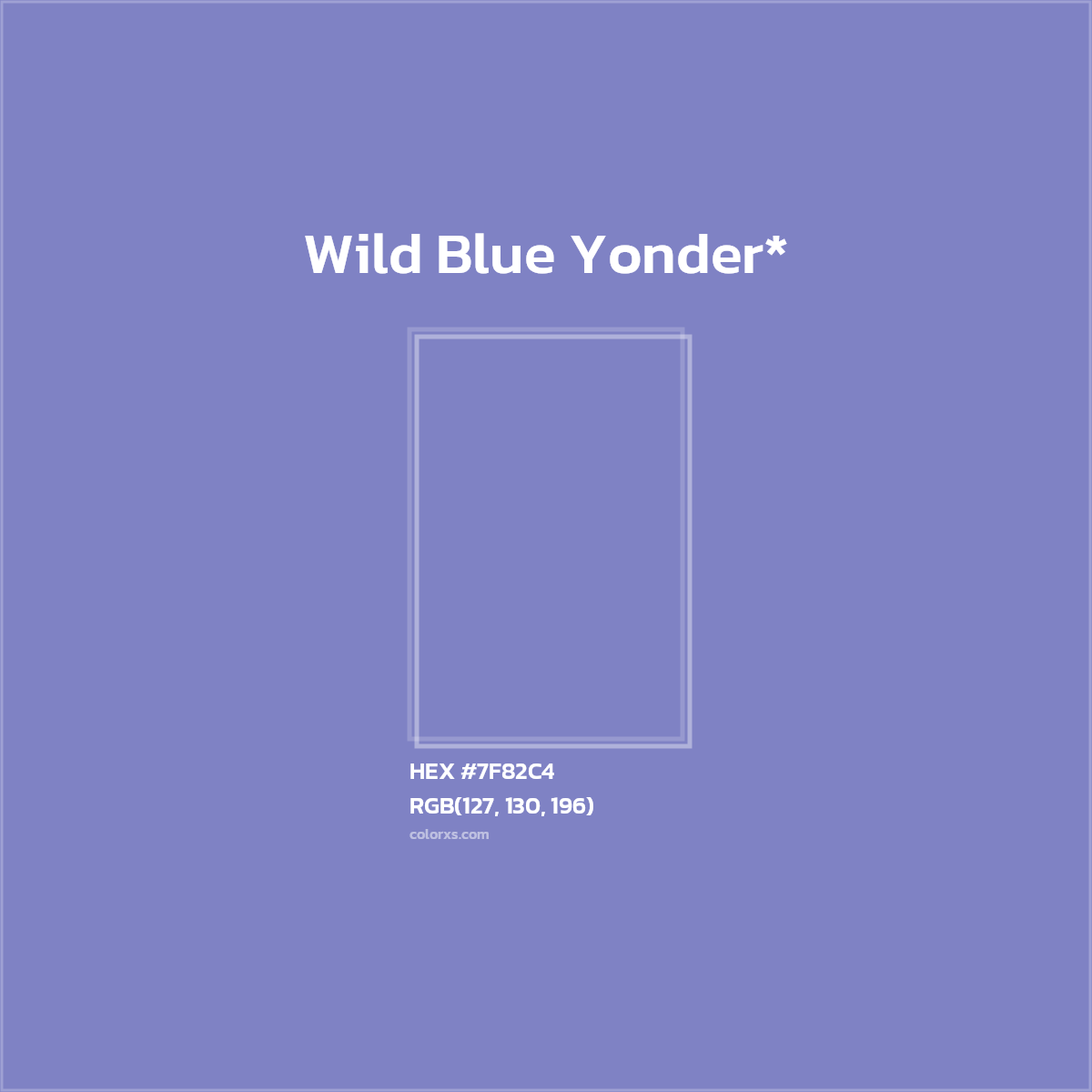 HEX #7F82C4 Color Name, Color Code, Palettes, Similar Paints, Images