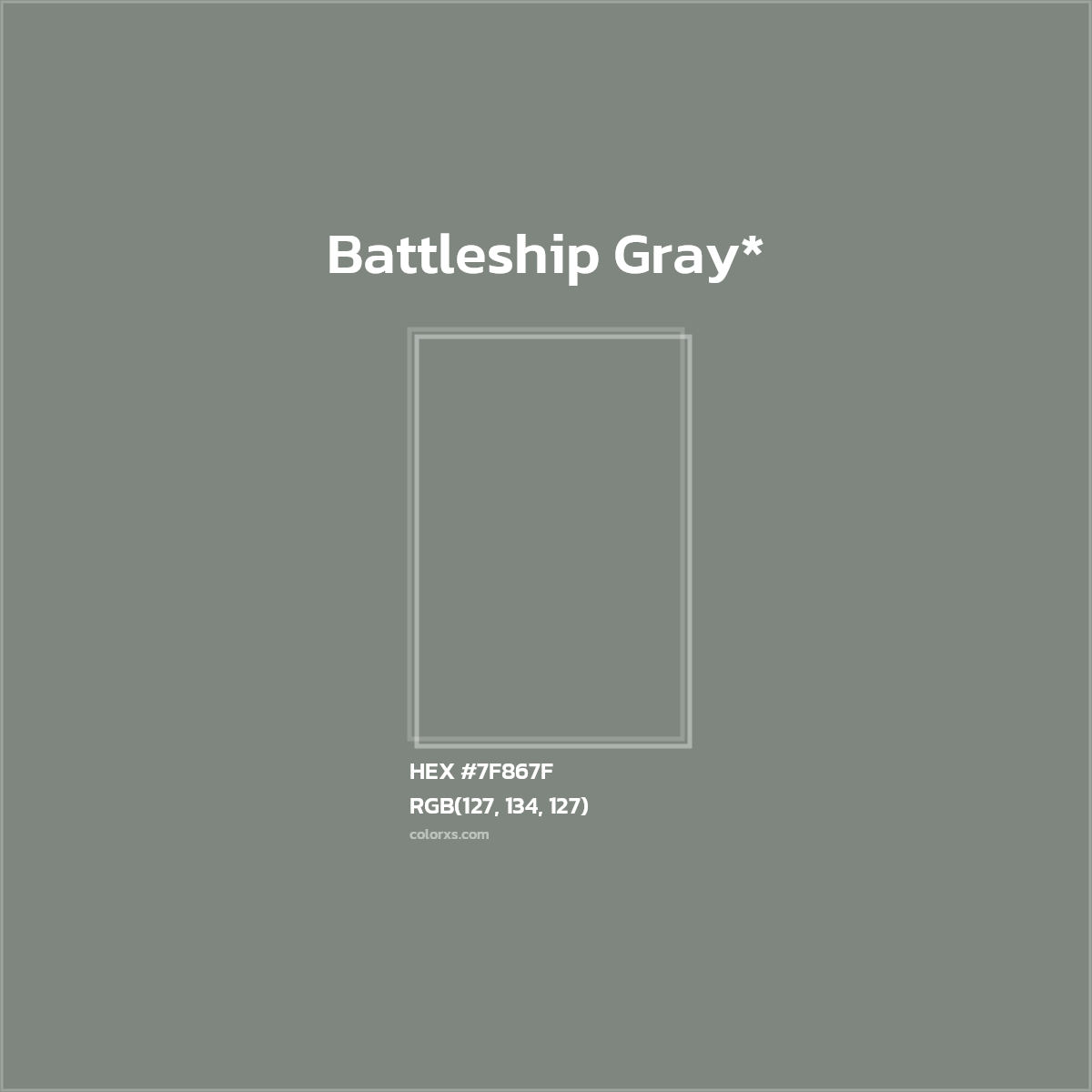 HEX #7F867F Color Name, Color Code, Palettes, Similar Paints, Images