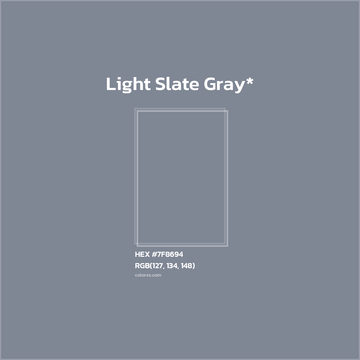 HEX #7F8694 Color Name, Color Code, Palettes, Similar Paints, Images