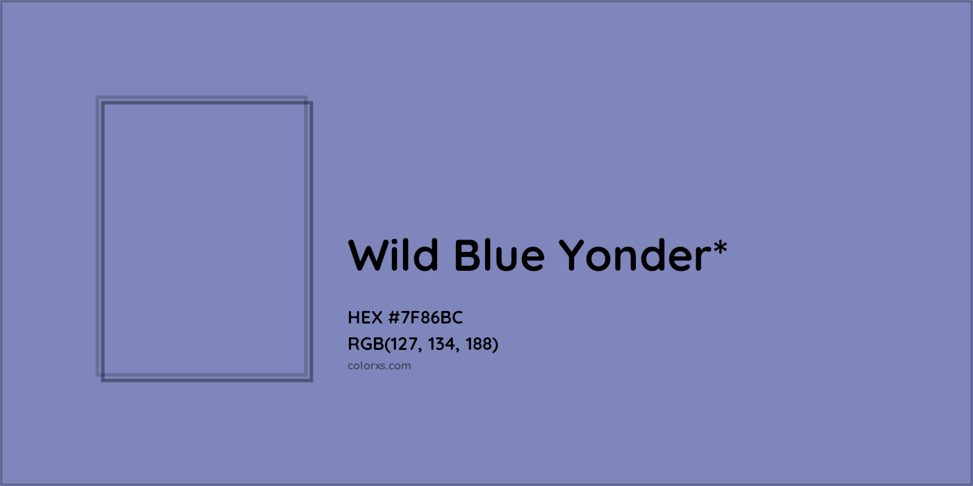 HEX #7F86BC Color Name, Color Code, Palettes, Similar Paints, Images