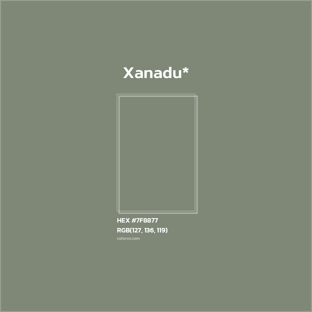 HEX #7F8877 Color Name, Color Code, Palettes, Similar Paints, Images