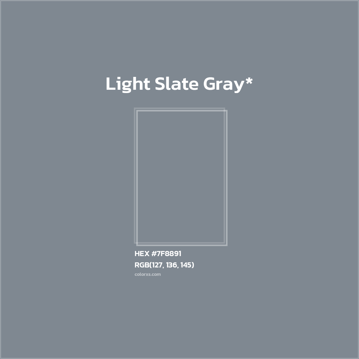 HEX #7F8891 Color Name, Color Code, Palettes, Similar Paints, Images